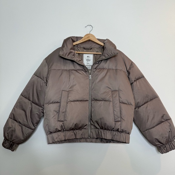 Abercrombie & Fitch Jackets & Blazers - Abercrombie & Fitch Ultra Collection Taupe Chocolate Mousse Puffer Jacket medium